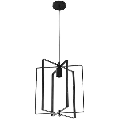 Pendul Horoz Nobel Sticla 3D Negru 1M 1XE27 Max 60W 021-013-0001