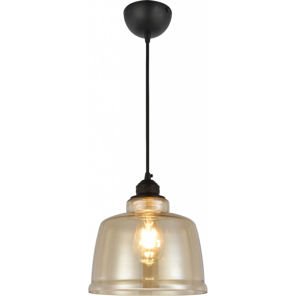 Pendul, Horoz, Sharp, Sticla, Amber, 1M, 1XE27, Max 60W, , 021-019-0001