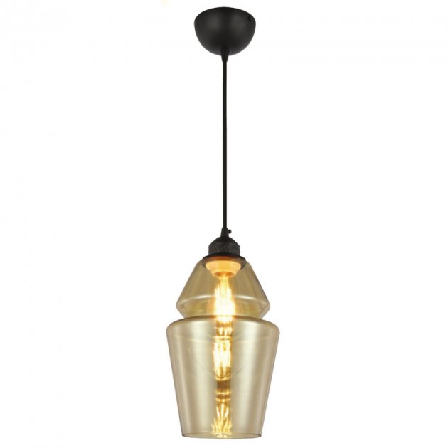 Pendul, Horoz, Spark-1, Sticla, Amber, 1M, 1XE27, Max 60W, , 021-016-0001