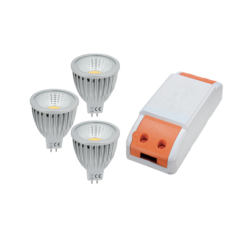 LED Driver, 18W+ 3X LED3 5W 4000K MR16, Elmark, 99SET3LED572