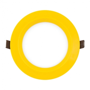 Spot, Ultralux, LED, 6W, Rotund, Smd2835, Rama, Galbena, Lumina, Calda, Lpabs627Y