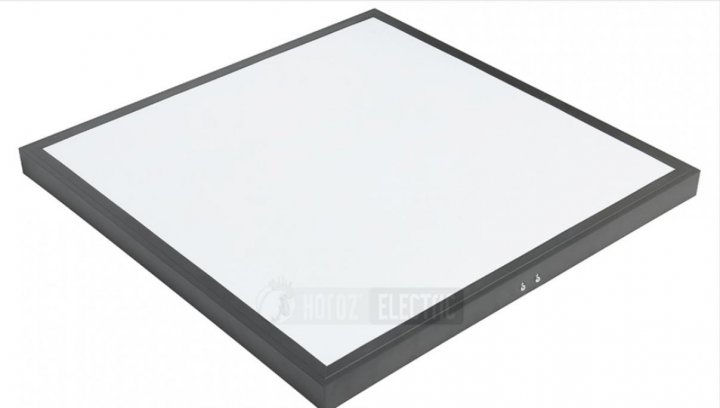 Led Panel, Panou LED, PULSAR-48, NEGRU, Patrat, PT, 600x600mm, 48W, 6400K, 175-265, Horoz, 056-015-0048