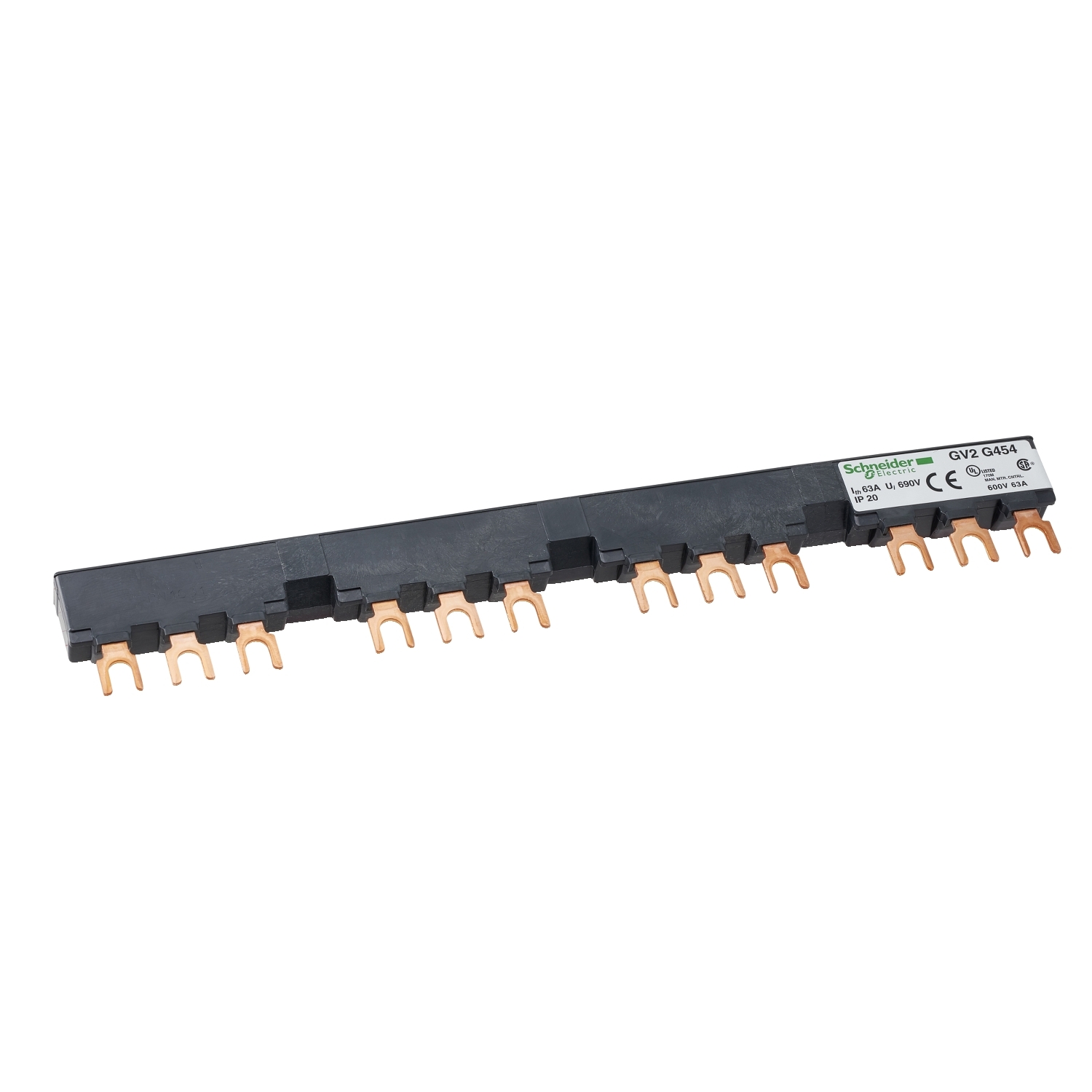 Linergy FT - Bară pieptene Busbar - 63 A - 4 prize - pas de 54 mm Schneider GV2G454