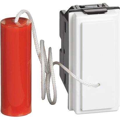 Intrerupator cu revenire Bticino Living Now 1P NO 10A tragere Alb KW4033 