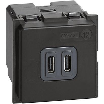 Incarcator USB Bticino Living Now tip  C  2M K4286C2