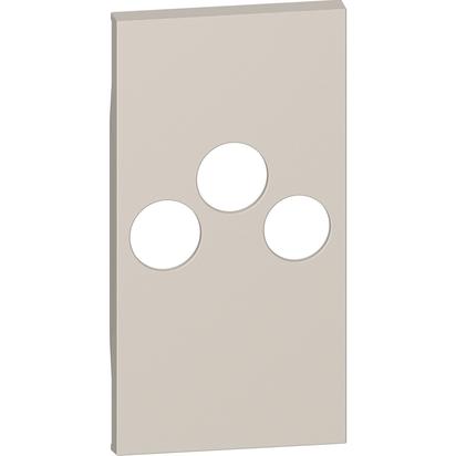 Placa Bticino Living Now 3 iesiri TV-R-SAT Nisip KM26M2