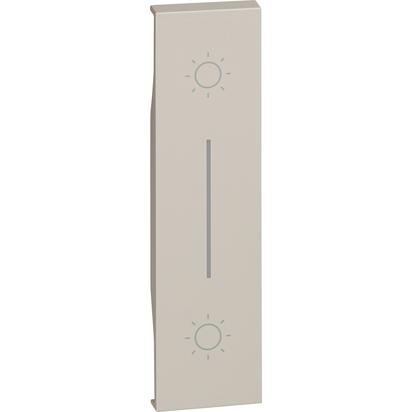 Placa Bticino Living Now Buton cu revenire dublu 1M Nisip KM05L