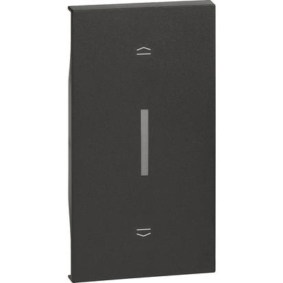 Placa Bticino Living Now Intrerupator storuri 2M Negru KG06M2