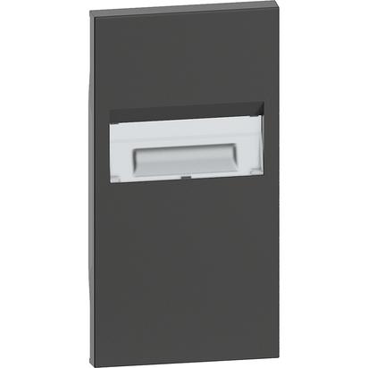 Placa Bticino Living Now lampa direct. 2M Negru KG71
