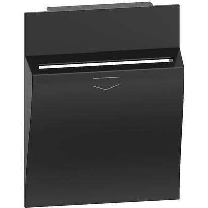 Placa Bticino Living Now pentru intrerupator cu cartela 2M Negru KG22M2