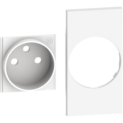 Placa Bticino Living Now priza FR/BE 2M Alb KW55