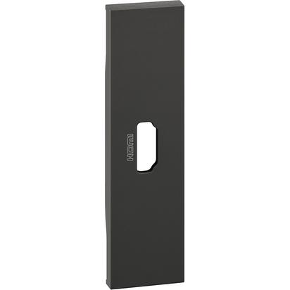Placa Bticino Living Now priza HDMI 1M Negru KG14