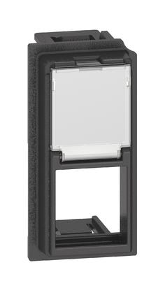 Placa Bticino Living Now priza RJ 45 1M Keystone  Negru KG07K
