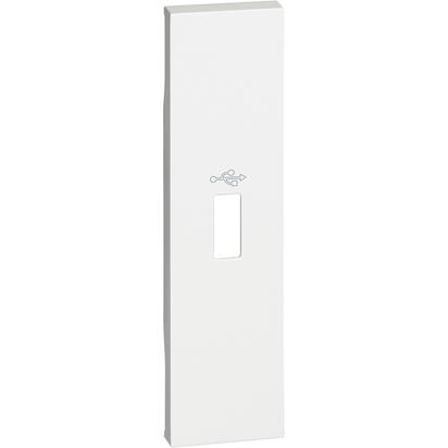 Placa Bticino Living Now priza USB 1M Alb KW10P