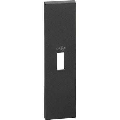 Placa Bticino Living Now priza USB 1M Negru KG10P