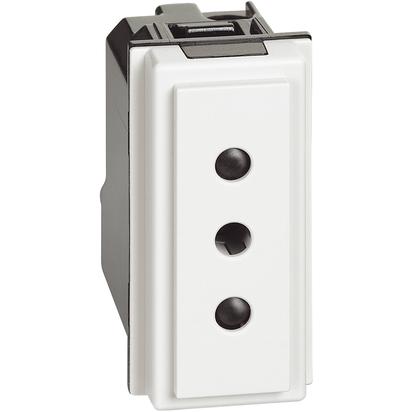 Priza Bticino Living Now 2P+T 10A 1M 250Vac Alb KW4113