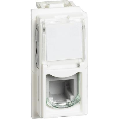 Priza Telefon RJ11 Bticino Living Now 1M (4/6) K10 Alb KW4258RJ11