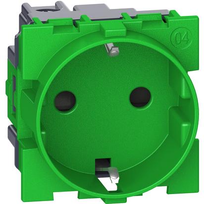 Priza schuko Bticino Living Now standard German Borne surub verde KV4141