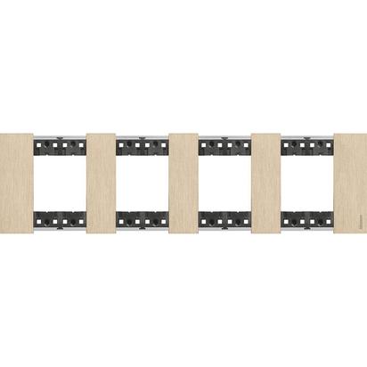 Rama ornament Bticino Living Now 2+2+2+2 Auriu KA4802M4ZW