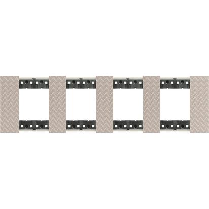Rama ornament Bticino Living Now 2+2+2+2 OPTIC KA4802M4MM