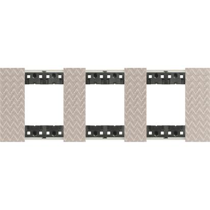 Rama ornament Bticino Living Now 2+2+2 OPTIC KA4802M3MM