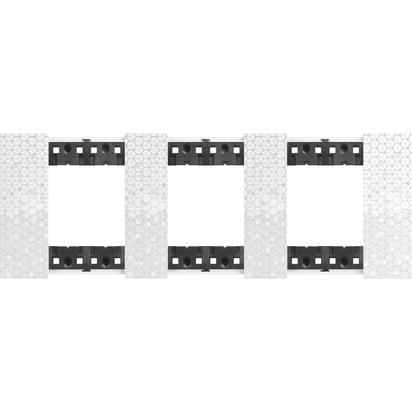 Rama ornament Bticino Living Now 2+2+2 PIXEL KA4802M3MW