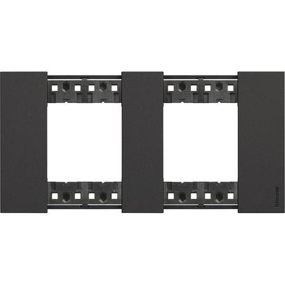 Rama ornament Bticino Living Now 2+2 Neagra KA4802M2KG