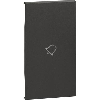 Placa Bticino Living Now 2m campanello Negru KG01M2D