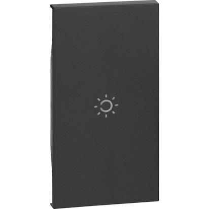 Placa Bticino Living Now 2m lumina Negru KG01M2A