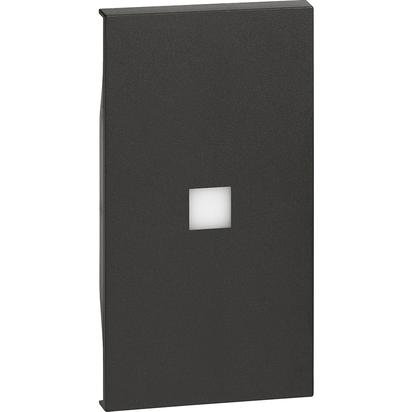Placa Bticino Living Now 2m simbologia neutra KG01M2X