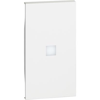 Placa Bticino Living Now 2m simbologia neutra KW01M2X