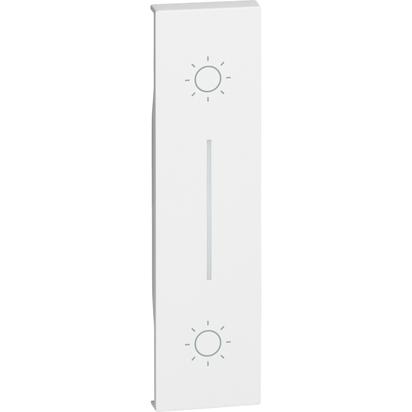 Placa Bticino Living Now dubla Buton cu revenire 1M Alb KW05L