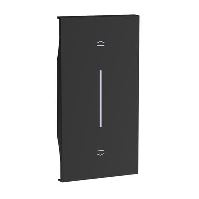 Placa Bticino Living Now intrerupator storuri 2M Negru KG05M2