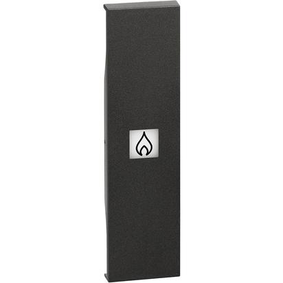 Placa Bticino Living Now simbol incalzire 1M Negru KG01PN