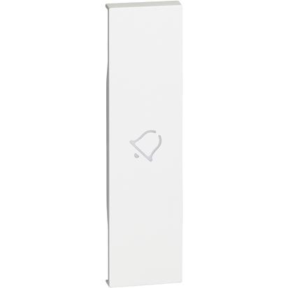 Placa Bticino Living Now simbol sonerie 1M Alb KW01D