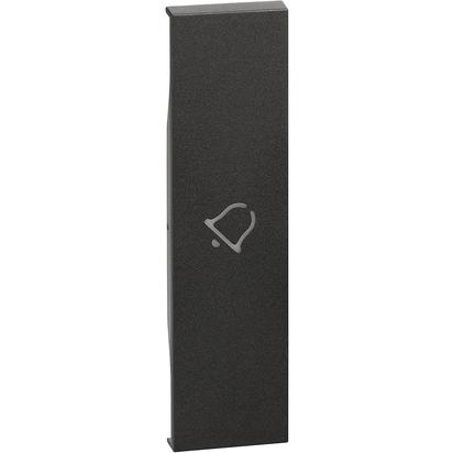 Placa Bticino Living Now simbol sonerie 1M Negru KG01D