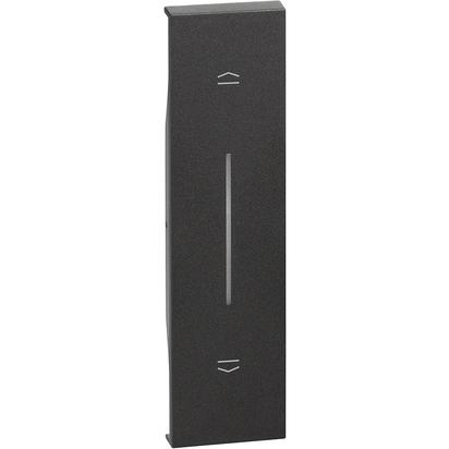 Placa Bticino Living Now storuri 1M Negru KG05