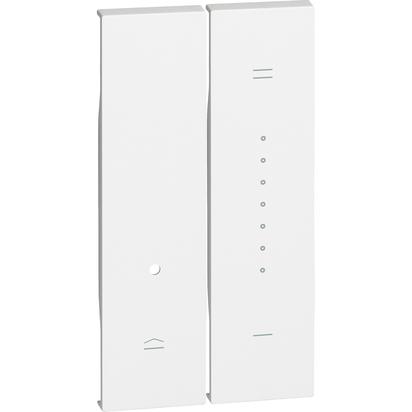 Placa Bticino Living Now variator 2M Alb KW19