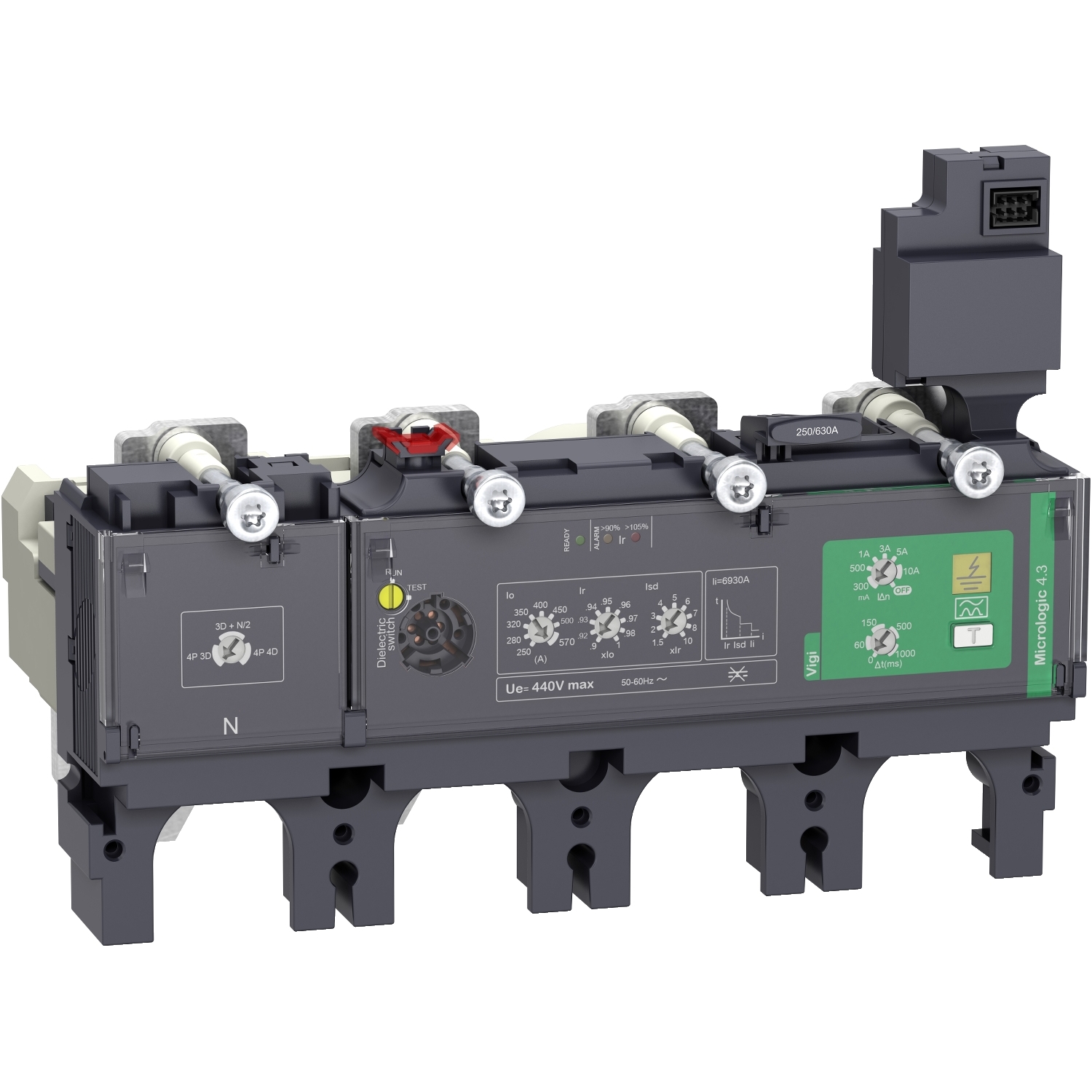 Micrologic 4.3 VIGI 4X570 pentru NSX630 Schneider LV433933 
