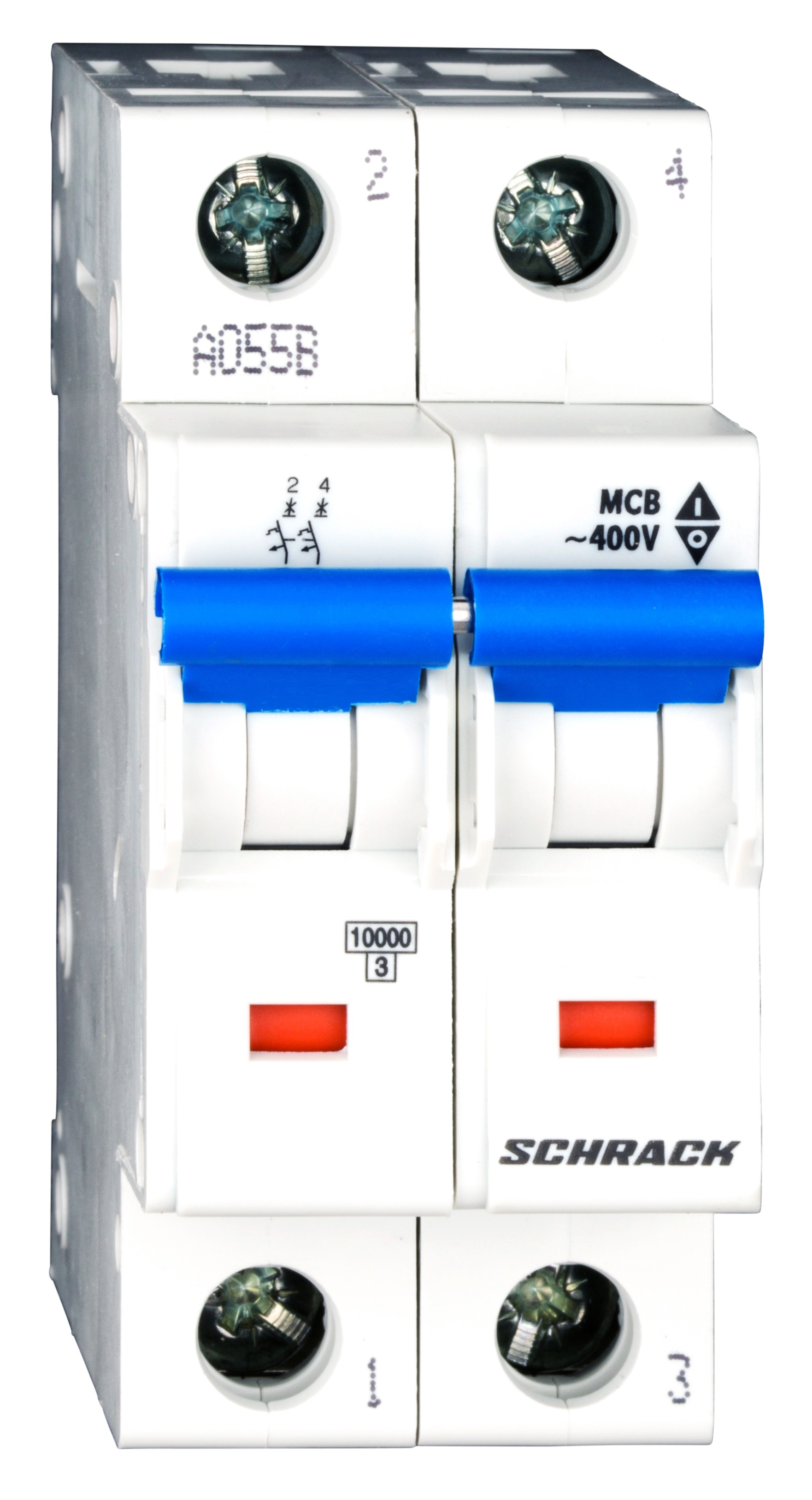 Intrerupator, automat, mcb, bipolar, 2p, curba, c, 20a, 40°c, 10ka, schrack, bm017220me