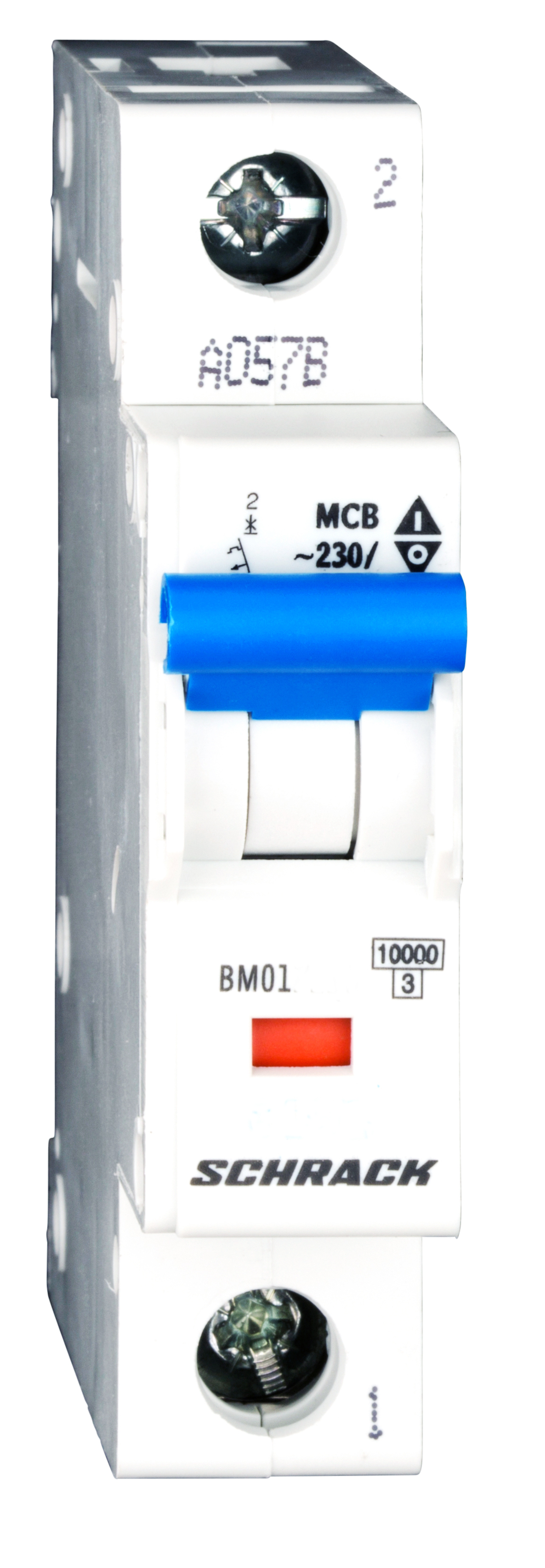 Intrerupator, Automat, MCB, Monopolar, 1P, Curba, D, 63A, 40°C, 10kA, Schrack, BM019163ME 
