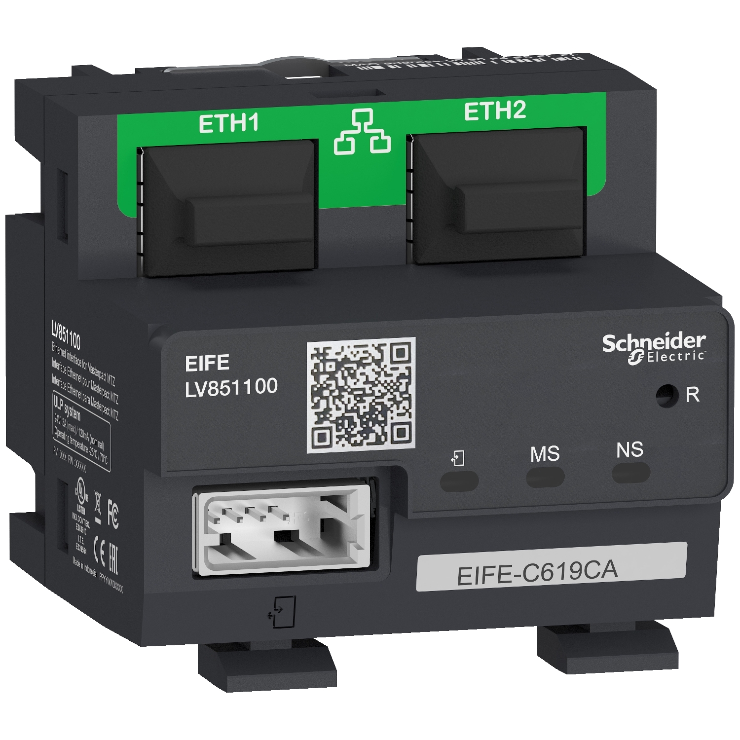 Intreruptor Compact NSX160F DC - 160A - 3 poli - fara unitate de declansare, Schneider, LV438103