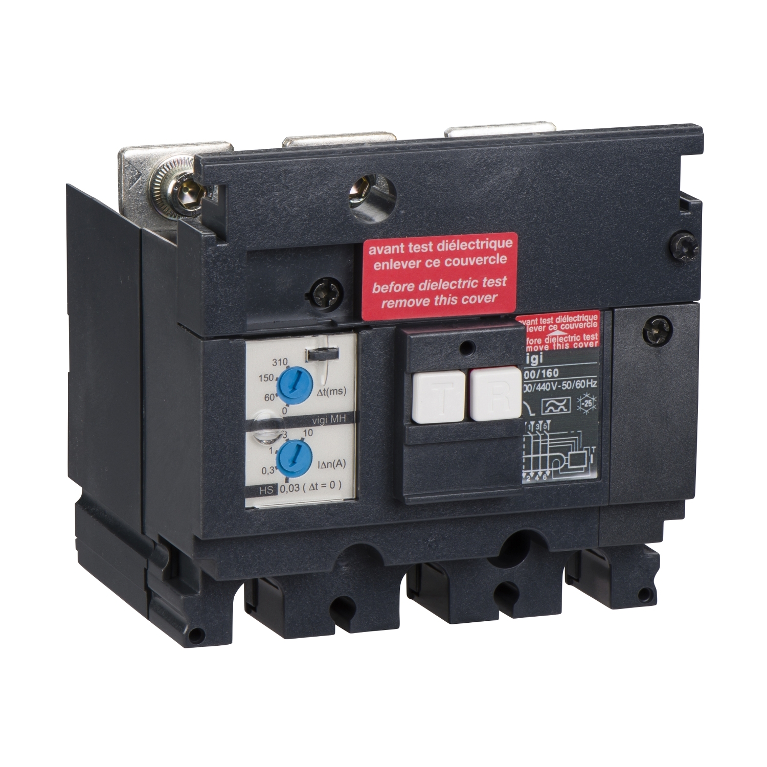 Modul Diferential Vigi Compact Vigi Mh - 30 - 10000 Ma - 200 - 440 V - 3 Poli Schneider LV429210