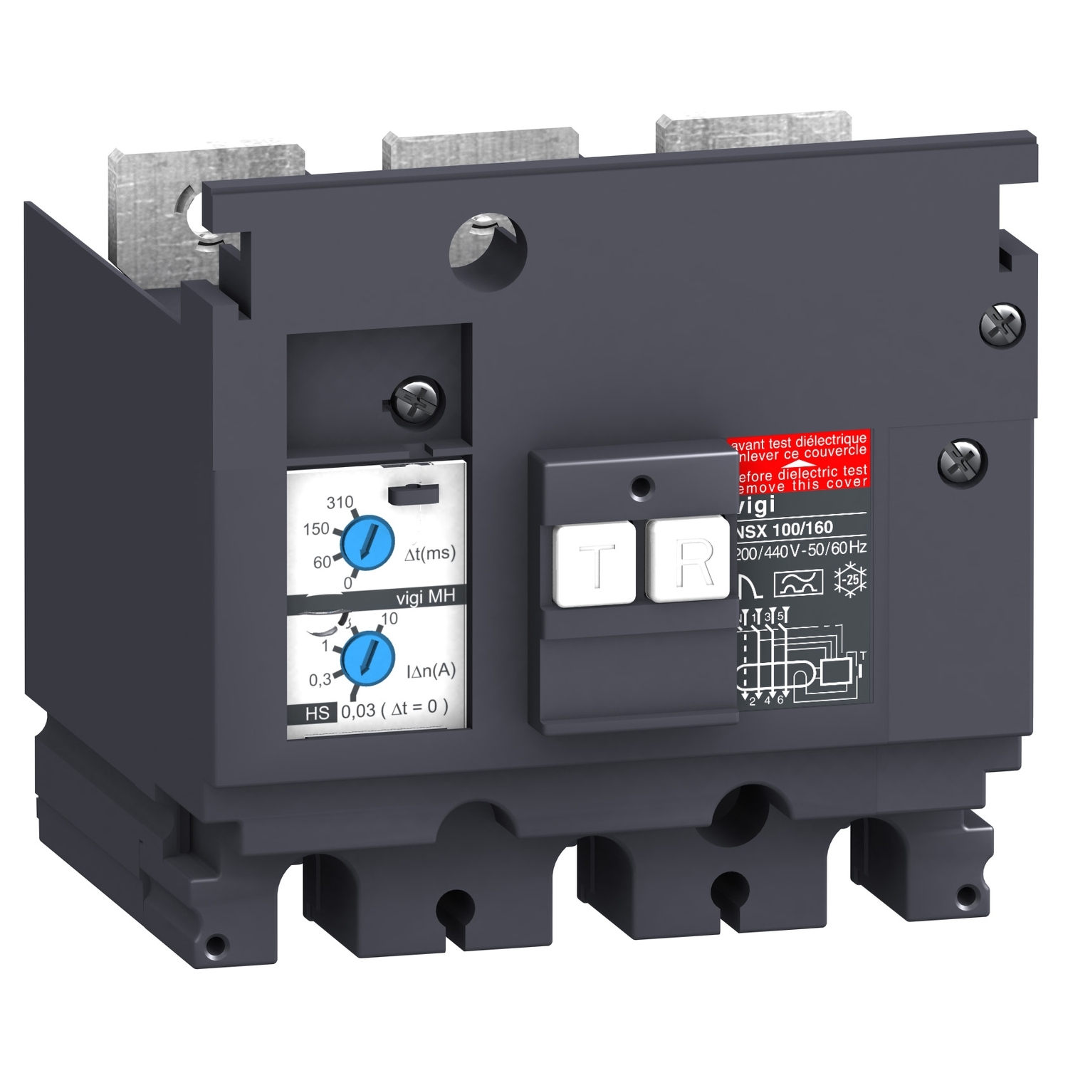 Modul Diferential Vigi Compact Vigi Mh - 30 - 10000 Ma - 200 - 440 V - 3 Poli Schneider LV431535