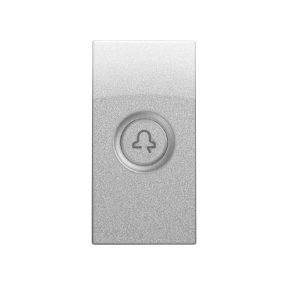 Capac - nea iluminat cu simbol sonerie 1 mod Aluminiu