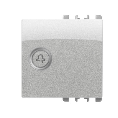 Capac - nea iluminat cu simbol "sonerie" 2 mod Aluminiu