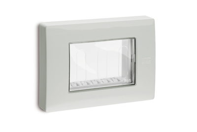 Rama cu capac - nea IP55 Ral Gri 7035 3 module