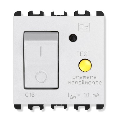 Disjunctor de curent rezidual - nea 1P+N 16A 10mA Alb