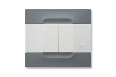 Rama decorativa nea - Kadra monocrom 2 mod tecnopolimero (plastic) seria Alb Gri Berlin