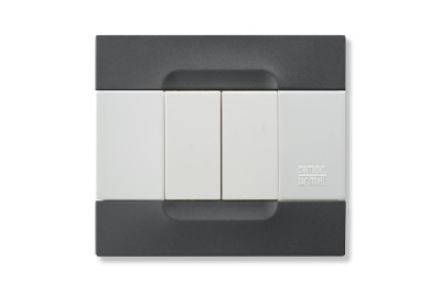 Rama decorativa nea - Kadra monocrom 2 mod tecnopolimero (plastic) seria Alb Negru Auckland